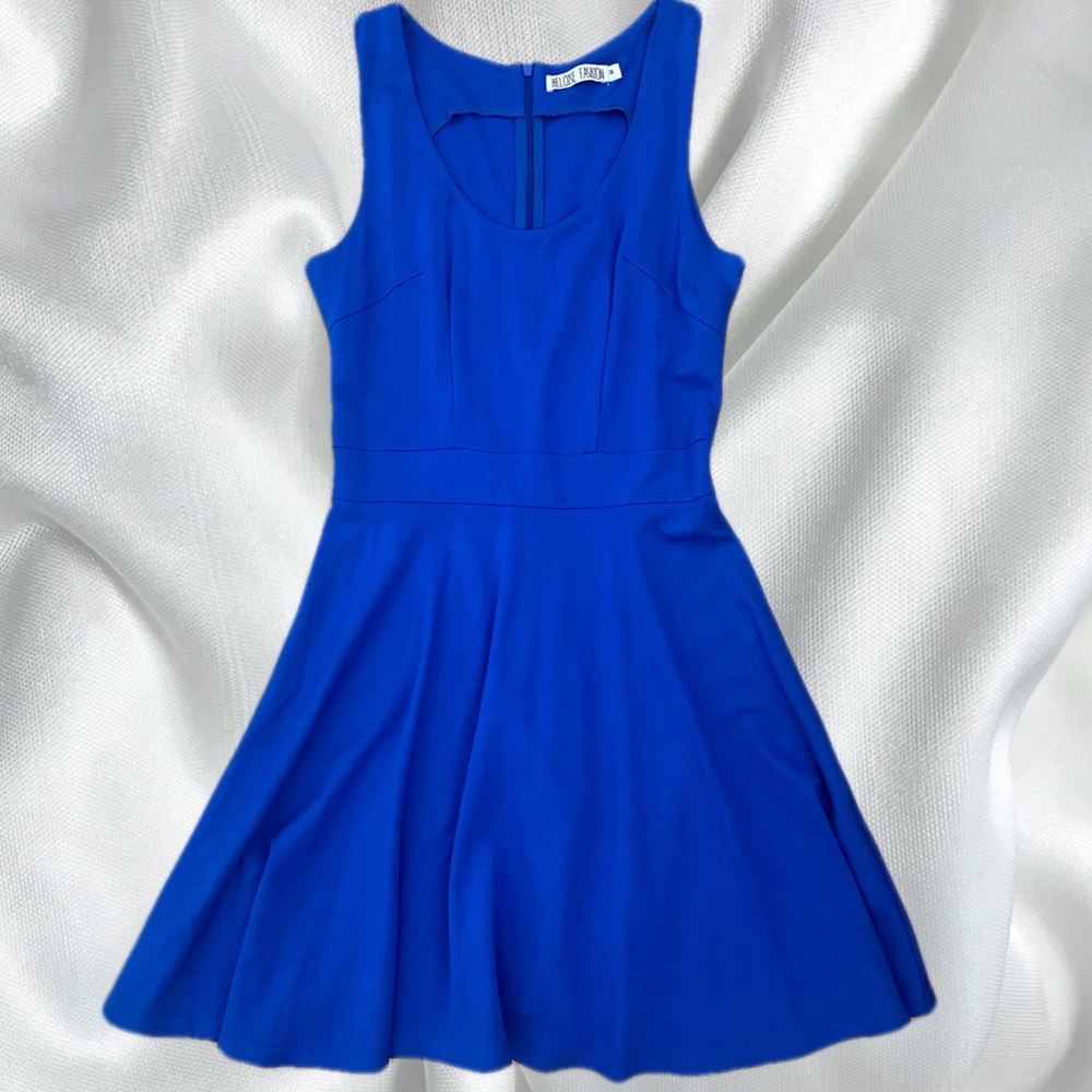 Royal Blue Flare mini dress